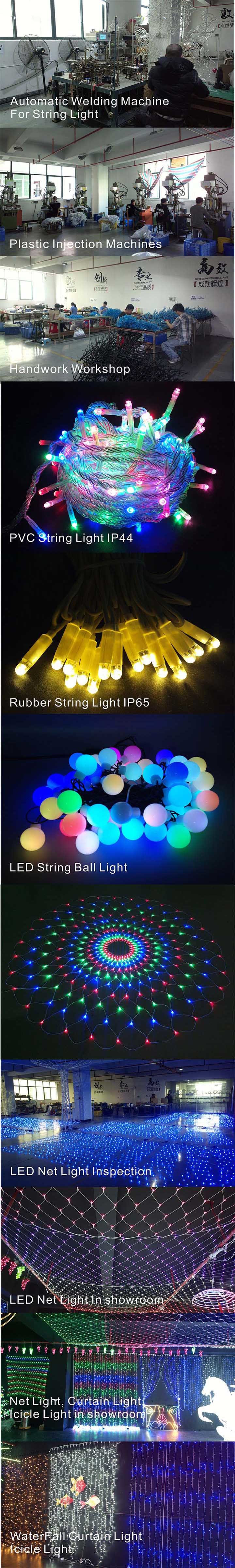 Color Changing RGB LED Net Light Waterproof Low Voltage with Controller