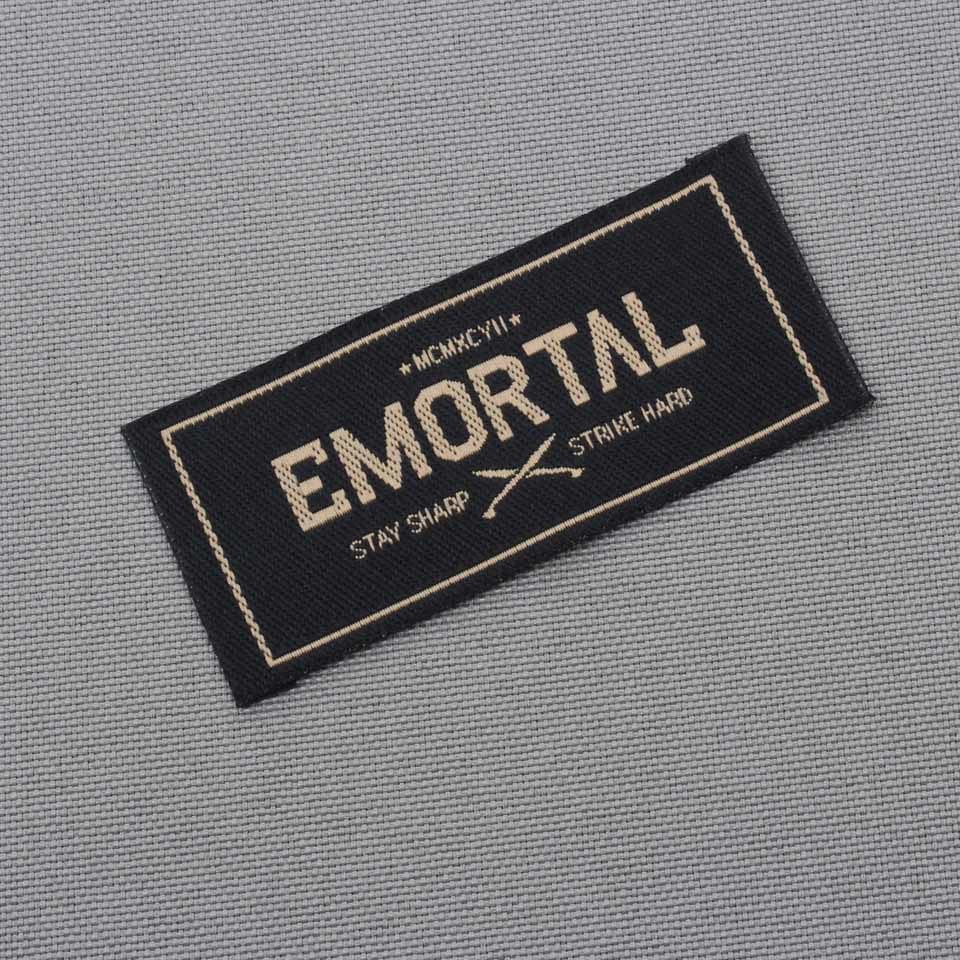 Custom Black End Folded Woven Clothing Labels