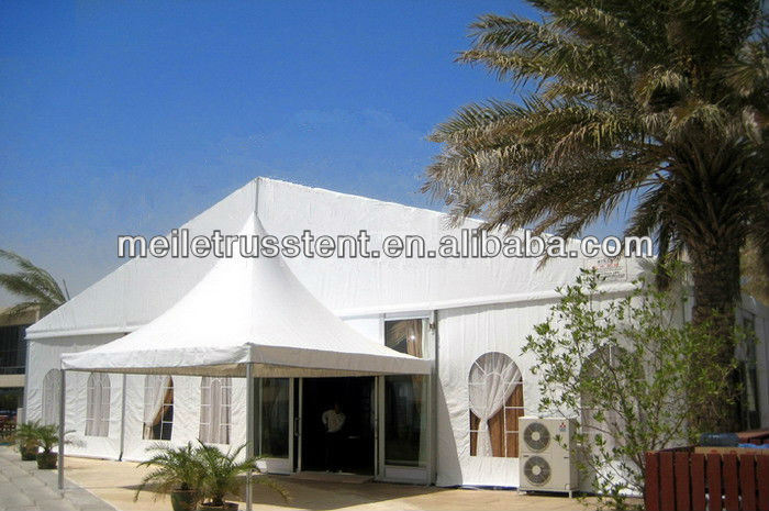 Marquee Event Ceremony Festival Mobile Party Aluminum PVC White Outdoor Garden Gazebo Summer Guangzhou Beautiful Garden Outdoor Wedding Tent