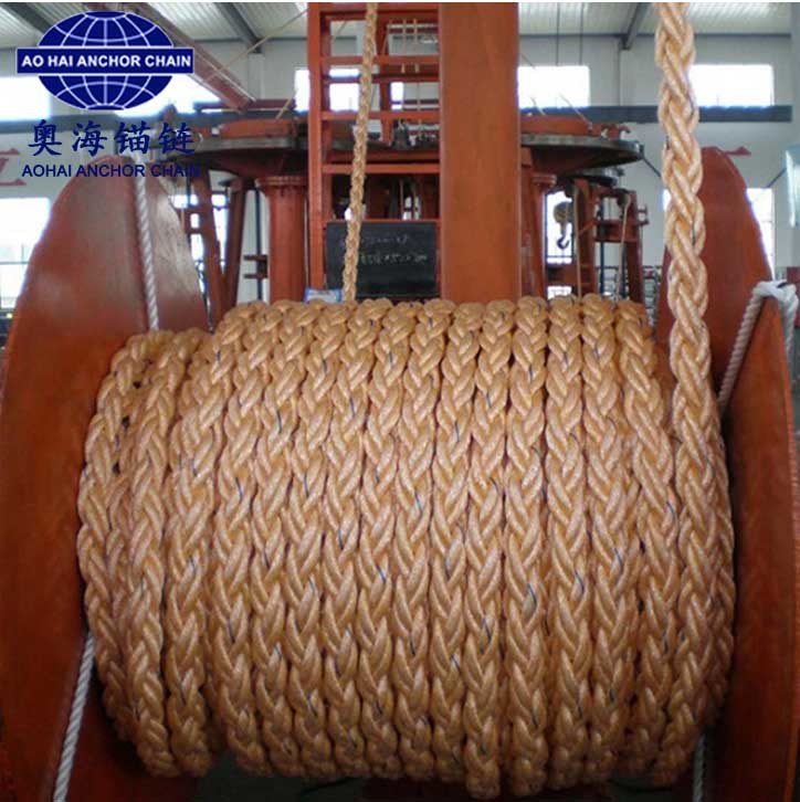 Dia. 128mm 12- Strand Polyamide/Polypropylene/Polyester Mooring Rope