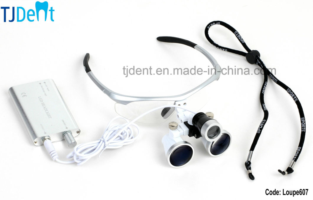 Dental Surgical 2.5X 3.5X Optical Magnifying Loupe with Headlight (Loupe607)