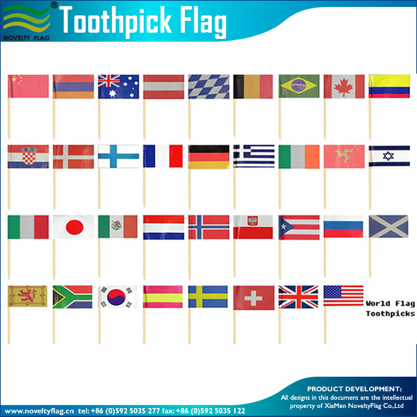 Ditital Printing USA Paper Toothpick Flags (M-NF29F14024)