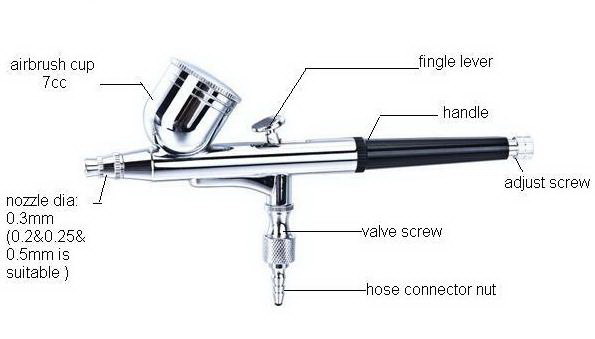 Air Brush HS-30 for Makeup and Nail Painting