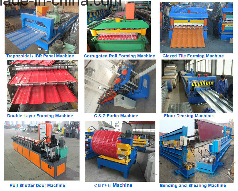 Color Steel Corrugated and Trapezoidal Roof Crimping Machine