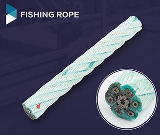 Playground 6 Strand PP Combination Climbing Rope with Steel Core