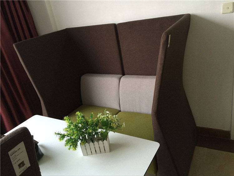 High Back Private Spacing Couch Booth Seating for Commercial Use