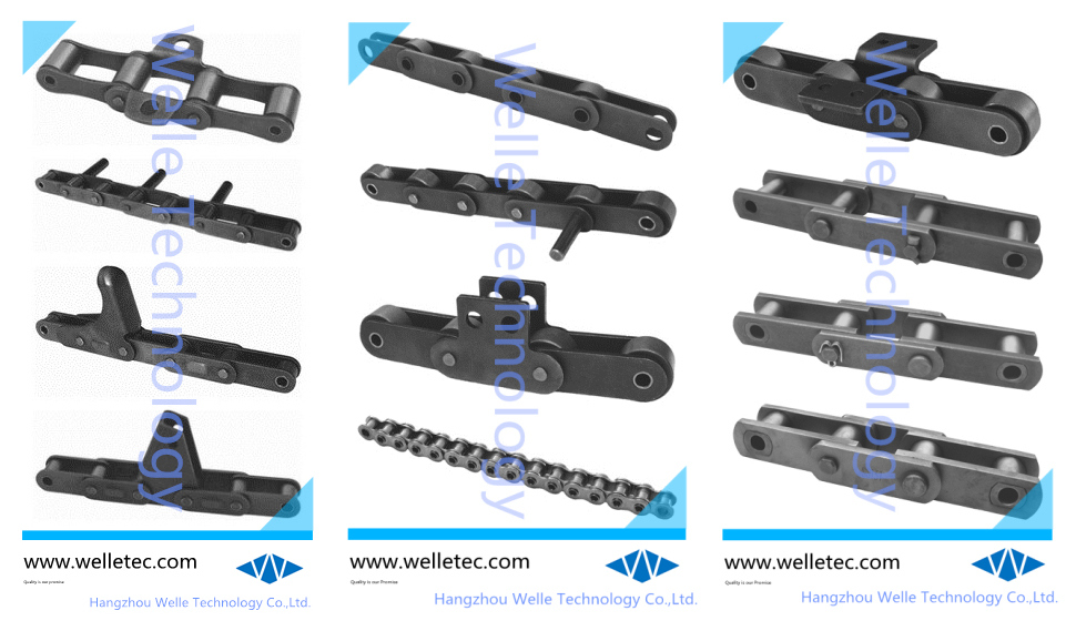 Stainless Steel Short Pitch Standard Roller Chains, DIN8187 DIN8188, Single / Double Rows