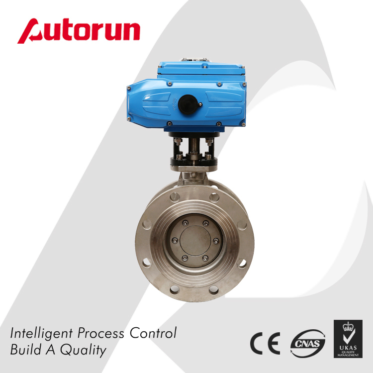 Stainless Steel Electrical Three Eccentric Flange Butterfly Valve