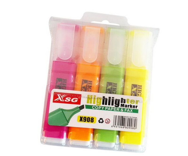 Hot Sale Fluorescent Marker Office School Supply Mini Size Lovely Multi Color Highlighter