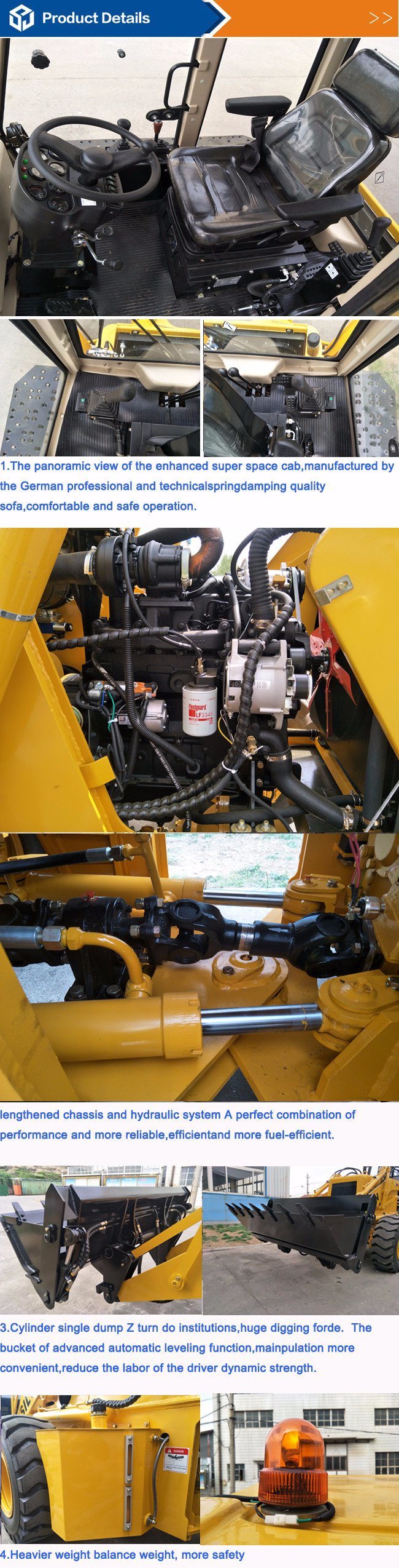 100HP Loader Backhoe with The 4 in 1 Bucket/Quick Change Pipe Popular in Iceland