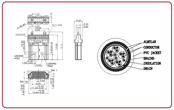 Flat Metal Shell High Speed HDMI Cable with Ethernet