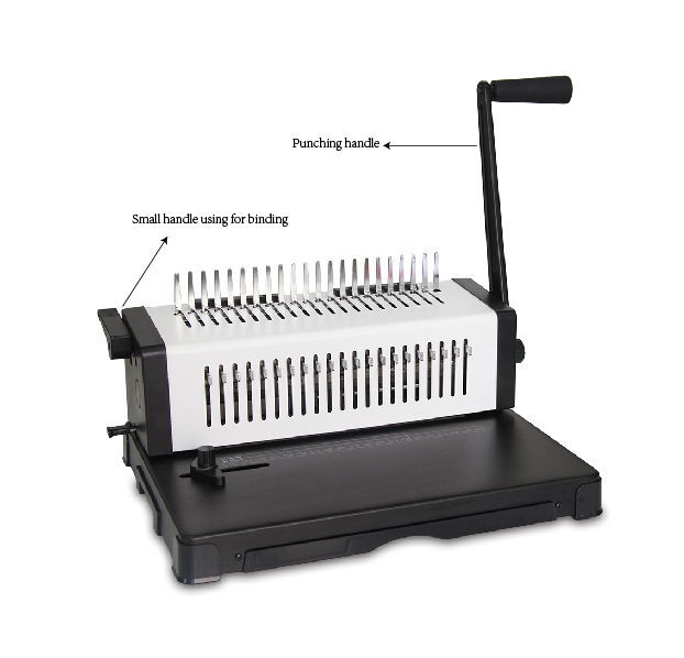 Heavy Duty Plastic Comb Binding Machine