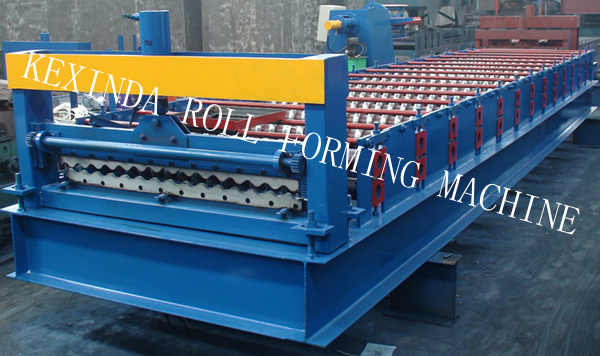 988 Iron Sheet Roll Forming Line Corrugated Double Liner Metal Roof Tile Making Machine
