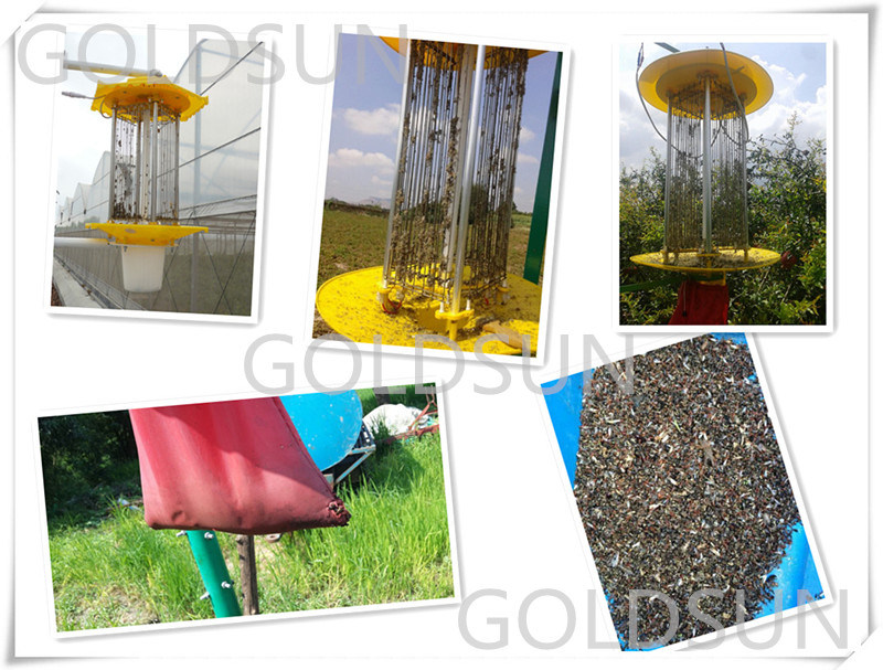 Solar Agriculture Insect Killer Lamp in Farm, Garden, Orchard, Forest