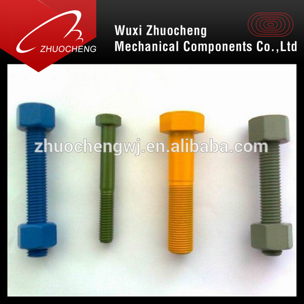 Alloy Steel Heavy Duty A193 B7 Blue PTFE Thread Rod