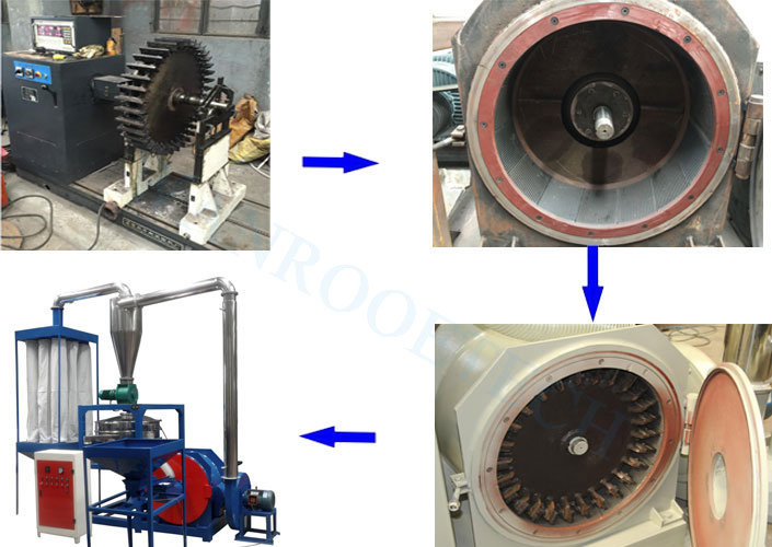 Disc Plastic Powder Grinder Pulverization Machine