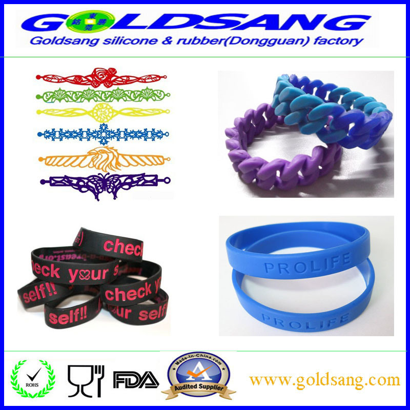 Professional Whoiesale Colorful Silicone Bracelet Wristband