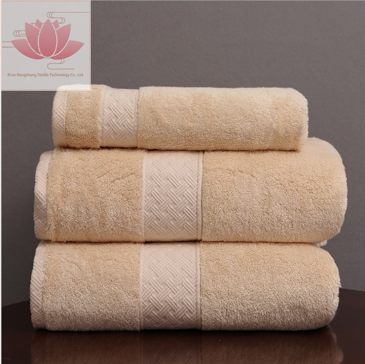 Approved Restaurant/Hotel 100% Cotton Dobby Customized Bathroom Shower Towels