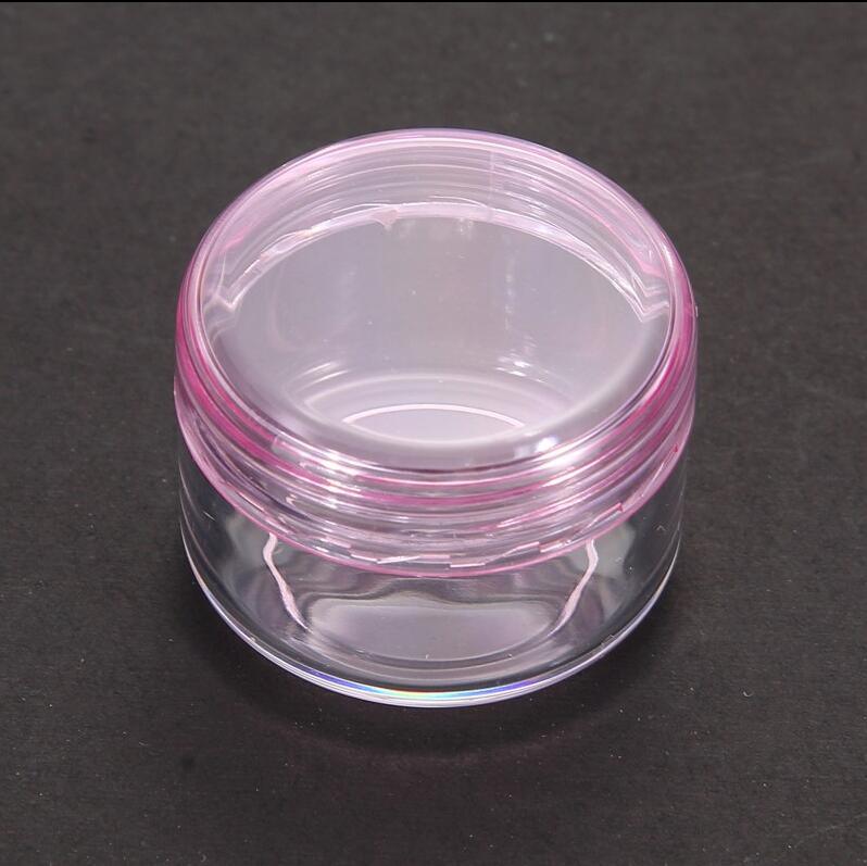 Small 3G, 5g Plastic Cosmetic Jar Plastic Transparent Case