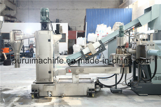 Plastic Single Screw Extrusion Machinery for Recycling Non-Printed Film Roller