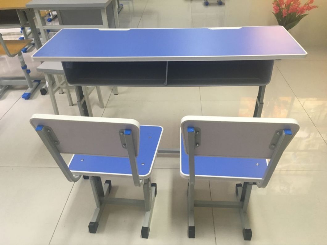 New Design Permanent Single Desk and Chair for School