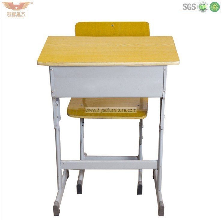 Popular Yellow Style School Desk and Chair