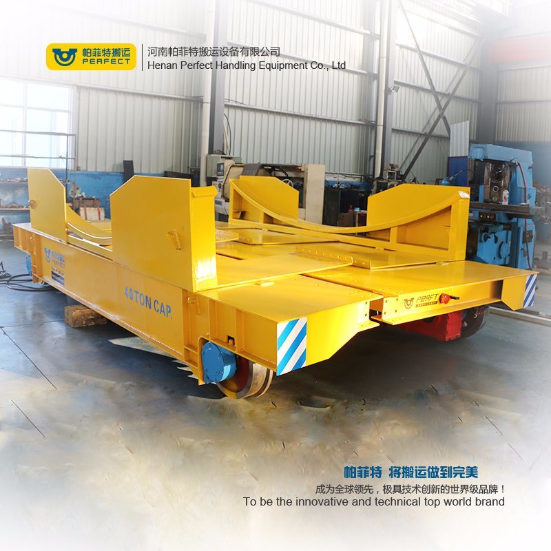 Heavy Material Transfer Trolley in-Plant Use Rail Guided Transfer Cart