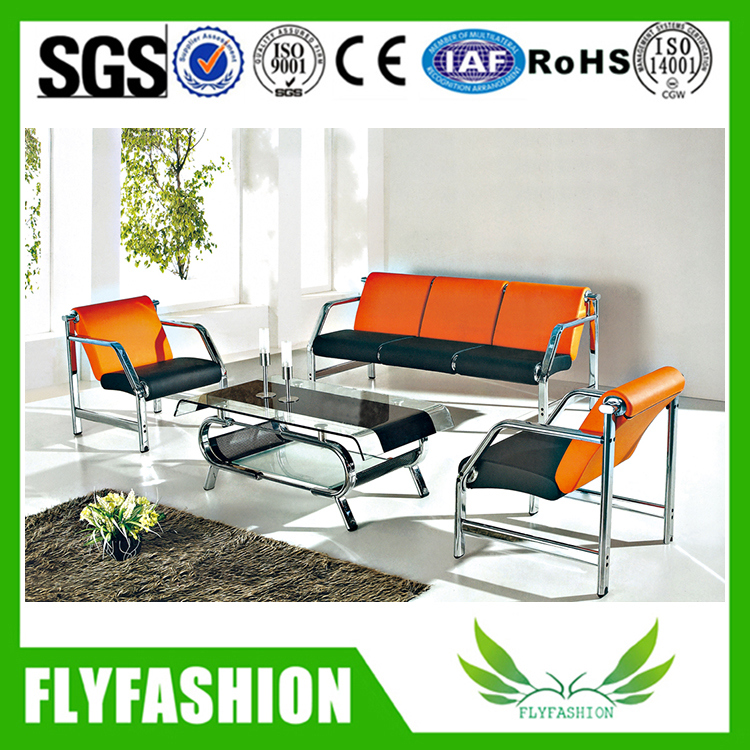 High Quality PU Leather Office Waiting Room Sofa (OF-39)