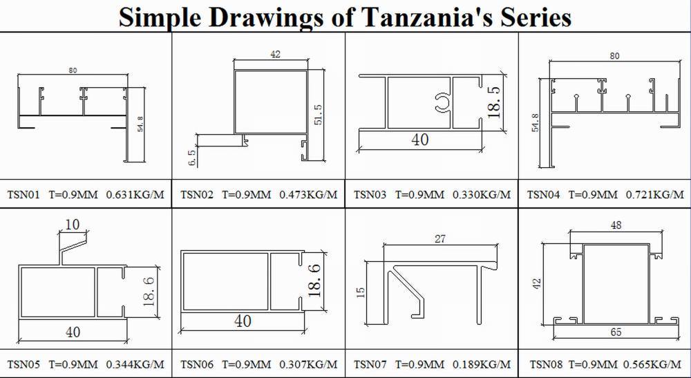 Best Selling Most Popular Aluminium Extrusion Profile Products China Manufacture