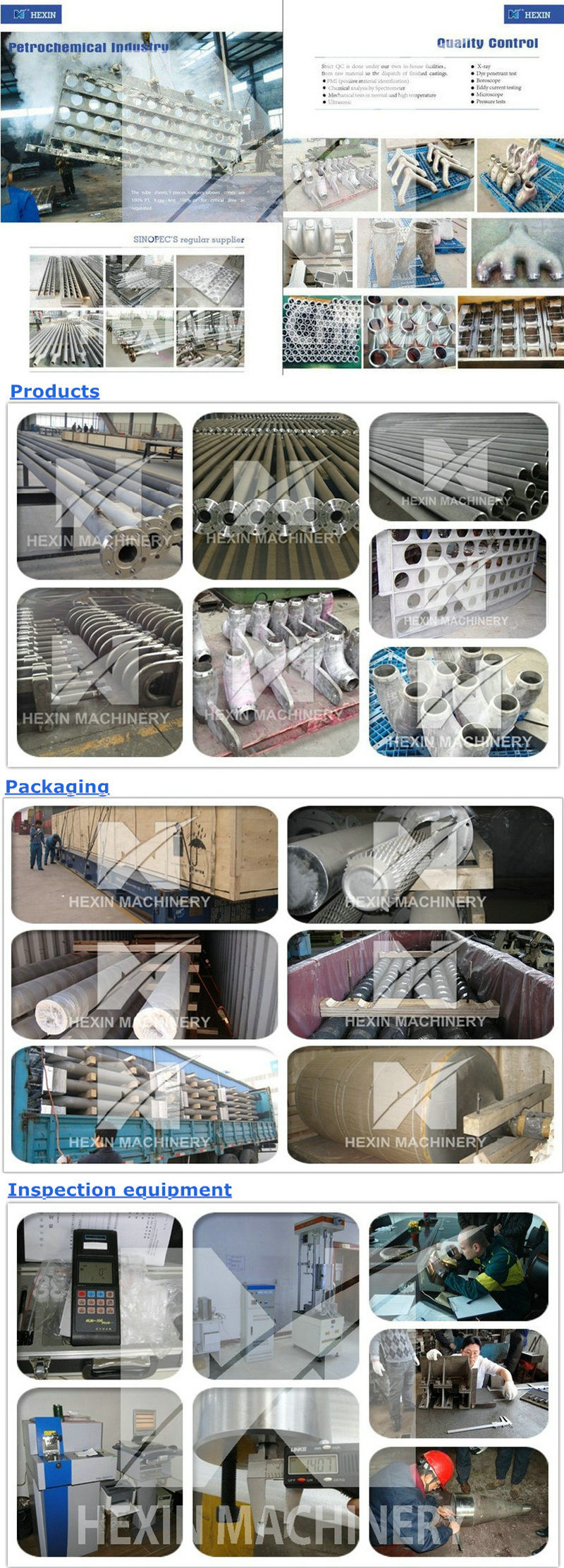 Hydrogen Production Furnace Tube Header Pipe Assembly