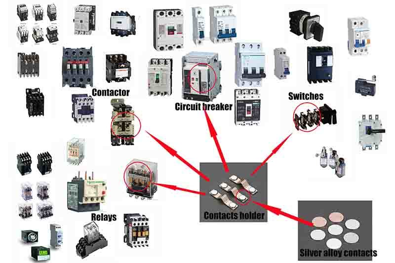 Electrical Part of 500A Circuit Breaker with RoHS Approved