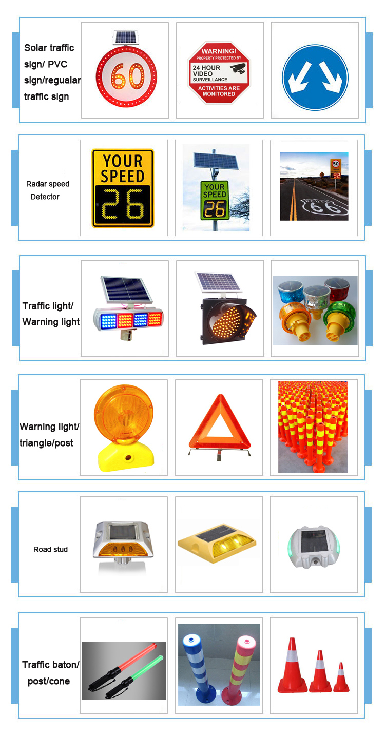 Superior Quality Outdoor LED Warning Sign Solar Power Radar Speed Sign