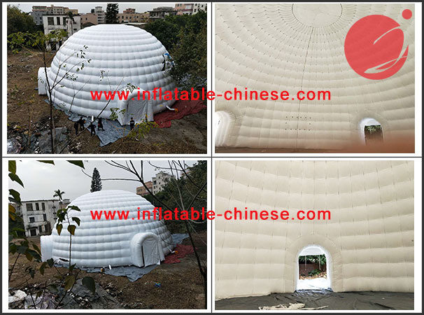 PVC Tarpaulin White Outdoor Camp Dome Igloo Tent (Tent1-119C)