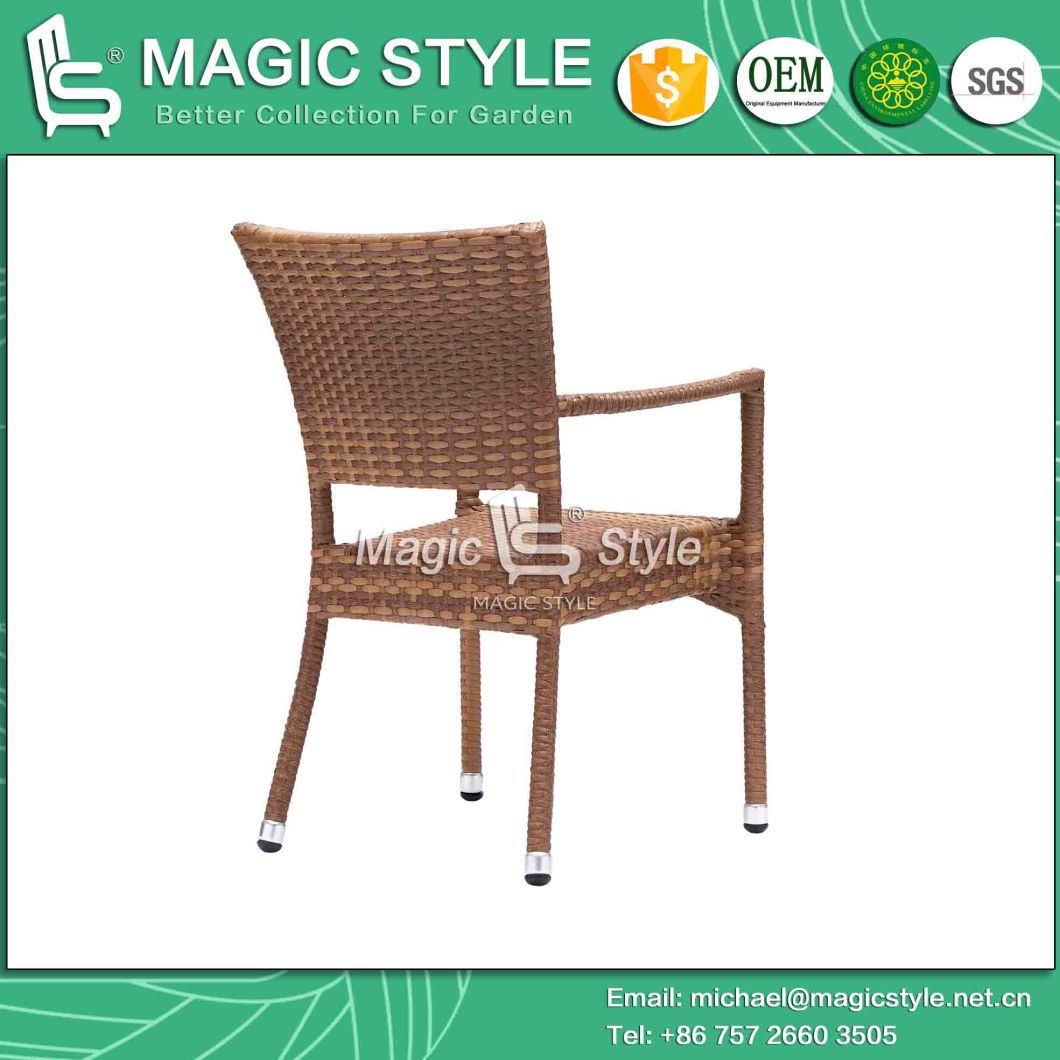 Patio Wicker Dining Chair with Table Garden Rattan Chair Outdoor Dining Table Rattan Weaving Chair (Mathew dining chair) Furniture