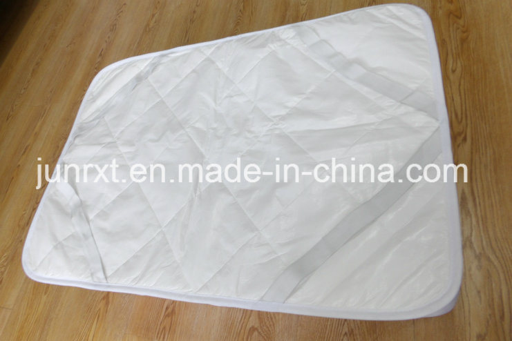 White Line Wave Polyester Pongee Air Layer Waterproof Mattress Protector