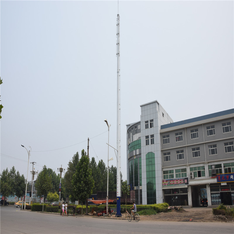 Self Supporting Steel Monopole Antenna Cell Tower