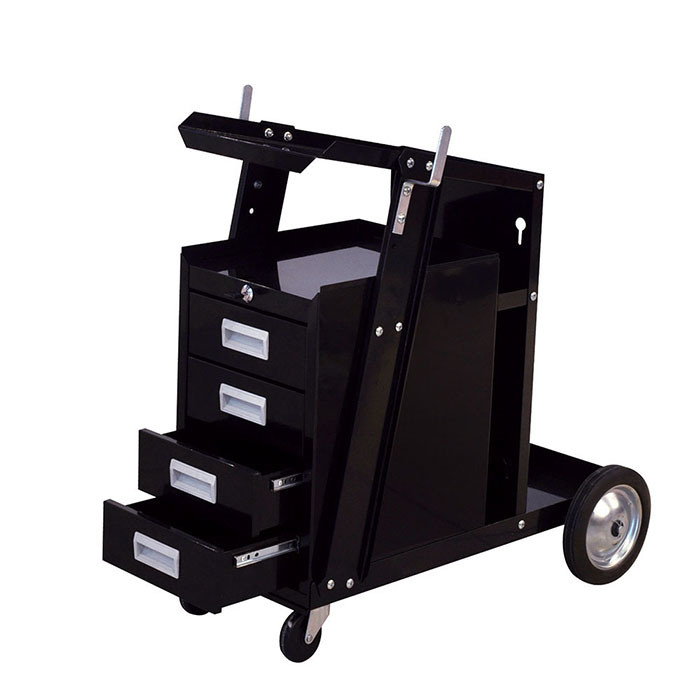 Industrial Metal Trolley Tool Box Hand Push Movable Drawer Cart