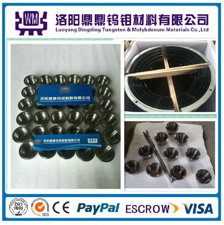 Factory Price 99.95% Tungsten Crucible for Sapphire Crystal Growing and Rare Earth Melting