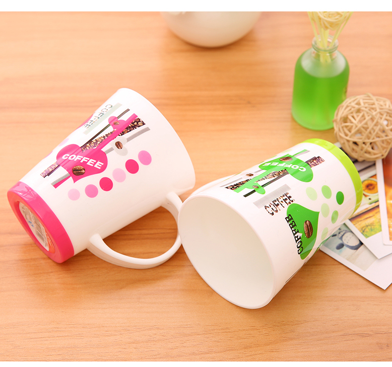 Hot Selling Portable Flower Decal PP Material Coffee Mug