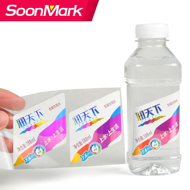 PVC bottle sticker PVC bottle sticker