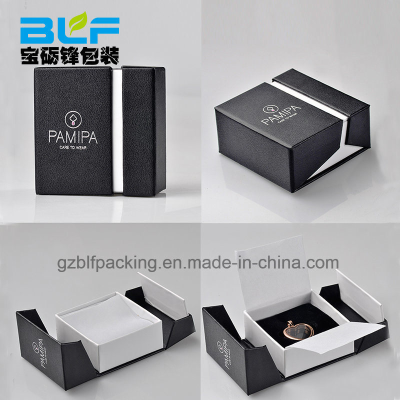 Hot Sale Black Cardboard Paper Jewelry Box (BLF-GB002)