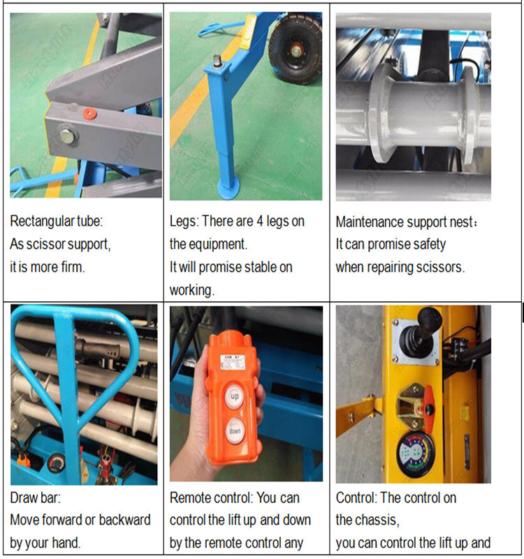 SJY0.3-6 Mobile Hydraulic Scissor Lift Table