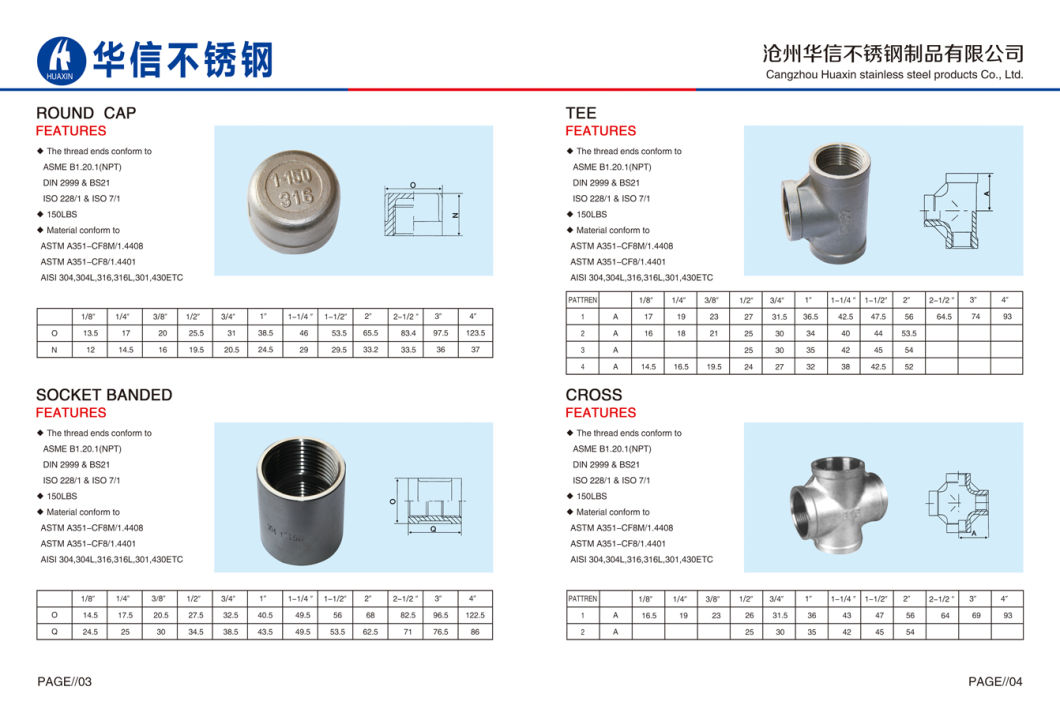 Stainless Steel Pipe Fitting 304&316 Hexagon Bushing