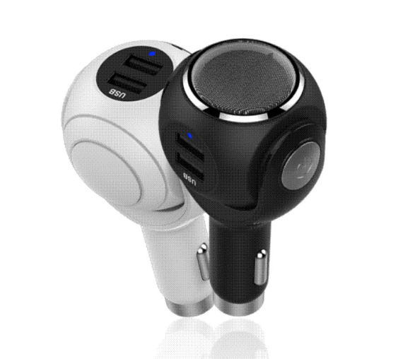 New Arrivel Dual USB Car Charger Adapter for Mobile with Shaver and Safety Hammer