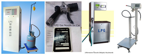 20000 Liters LPG Gas Filling Tank Skid Station 10tons with Filling Scale or Dispenser