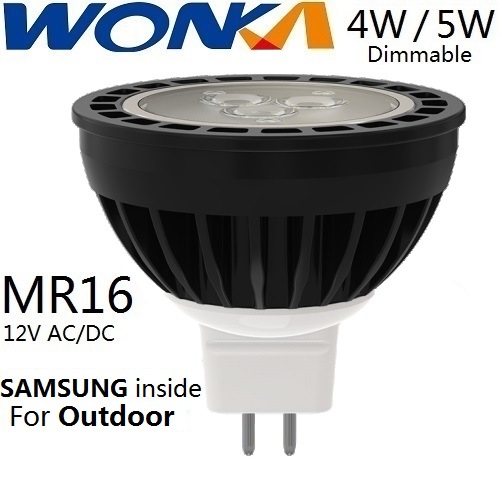 LED MR16 Bulb 4W 5W Dimmable Spotlight for Outdoor Lighting