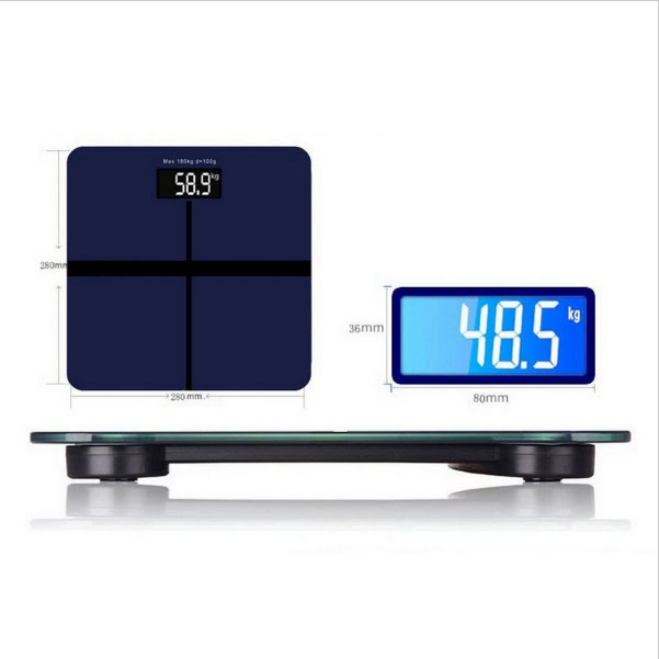 6mm 180kg Bathroom Body Weight Digital Scale