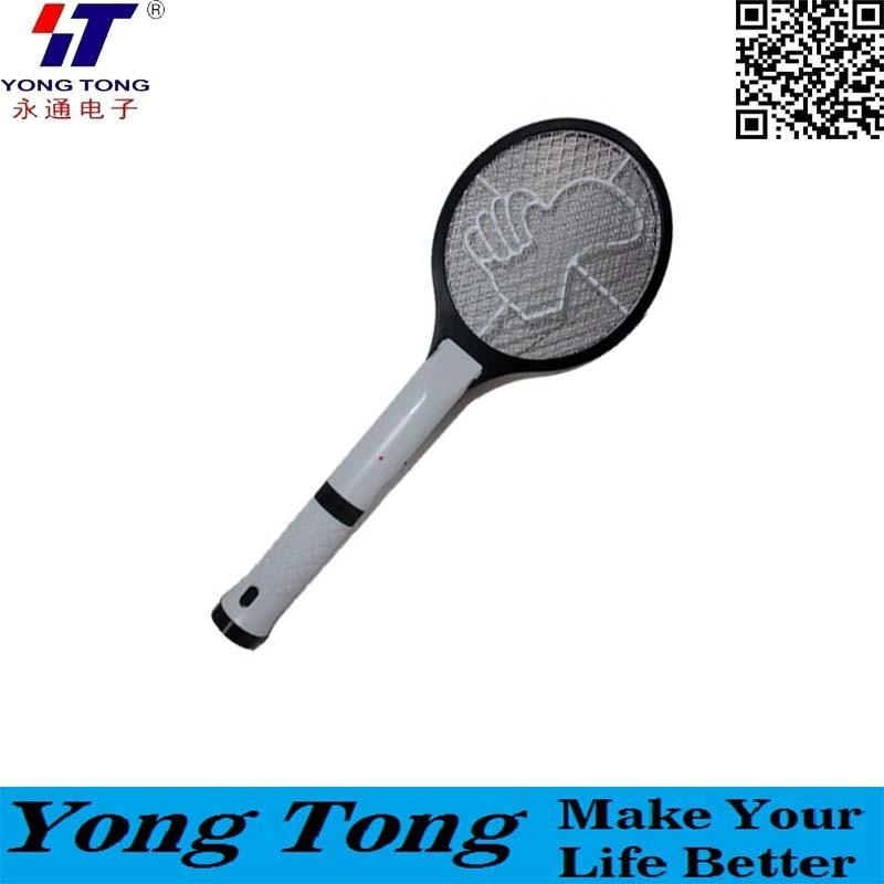 Rechargeable Electric Swatter Plastic Handle with Light Killer Mosquito Bat