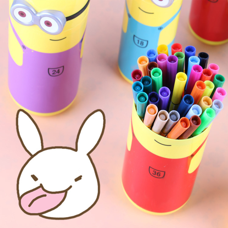 Wholesale 36 Color Yellow People Watercolor Pen Set