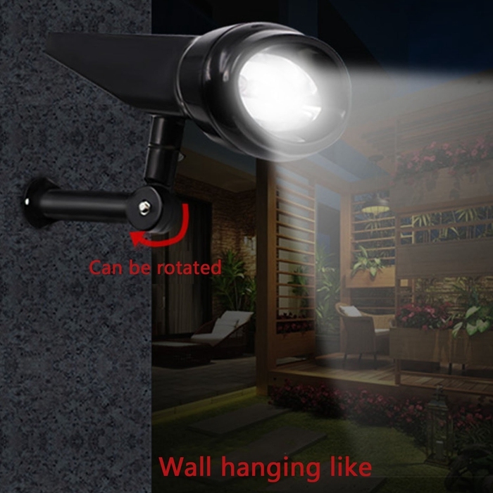 Waterproof 4 LED Solar Wall Light Outdoor Spotlights for Fence Garden Backyard Stairs Landscape